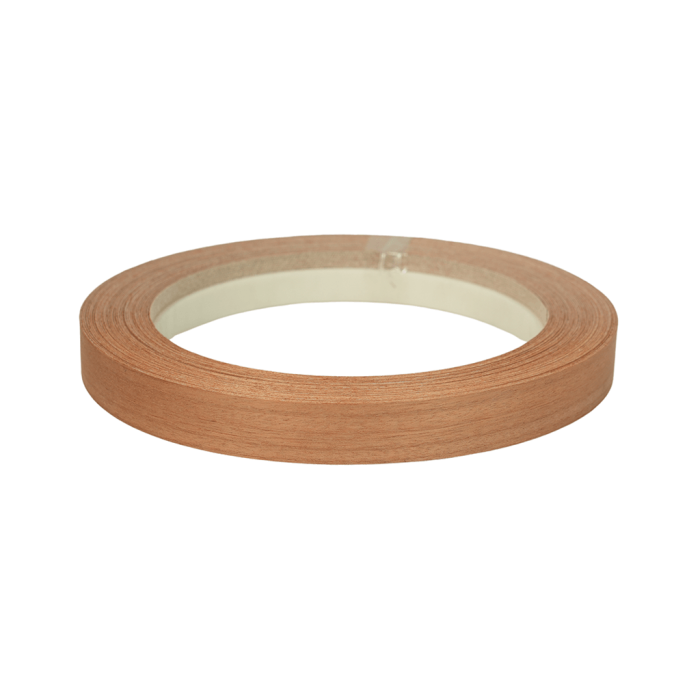 Chant Bois Acajou 40 x 0.6 mm rouleau de 20 ml préencollé