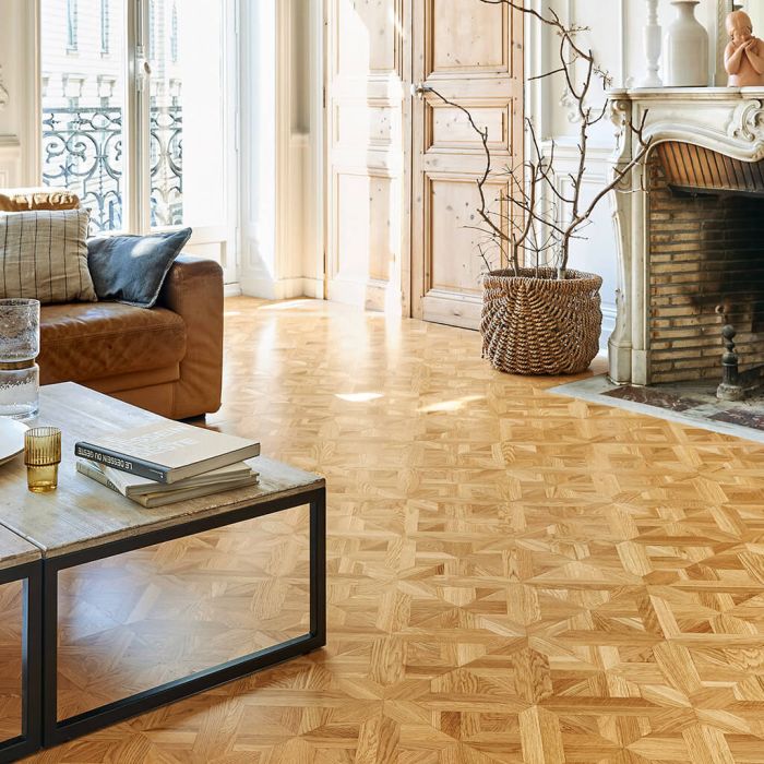 Parquet chêne satiné N°2 14 mm verni satiné