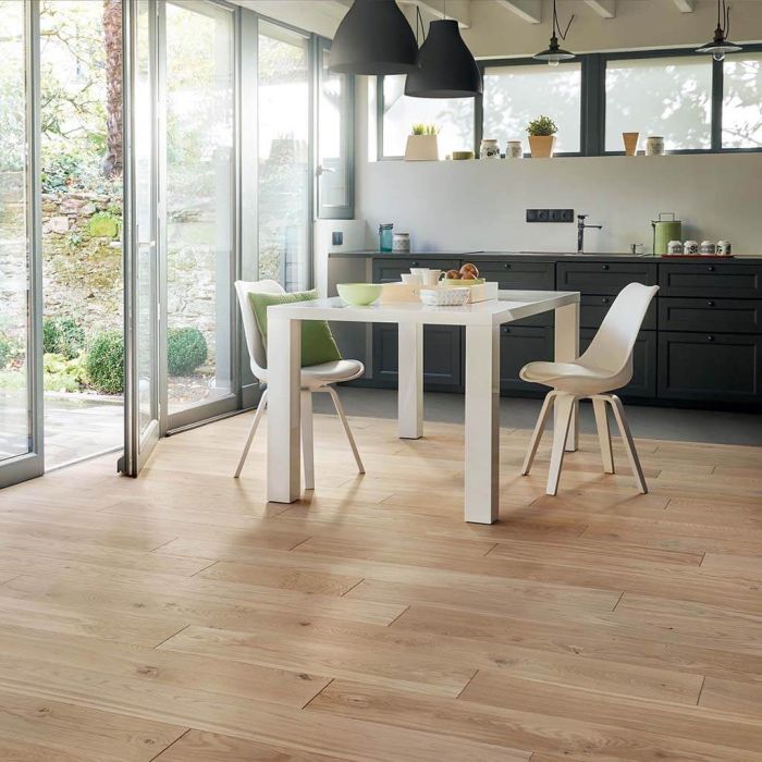 Parquet chêne bois flotté 184 x14mm verni mat zenitude