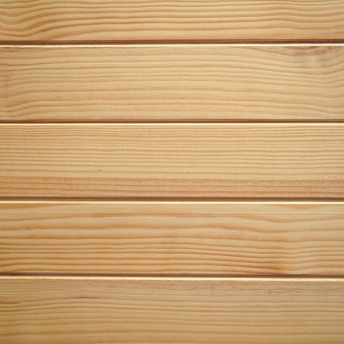 Lambris pin 100 x10mm grain d'orge brut sans noeud