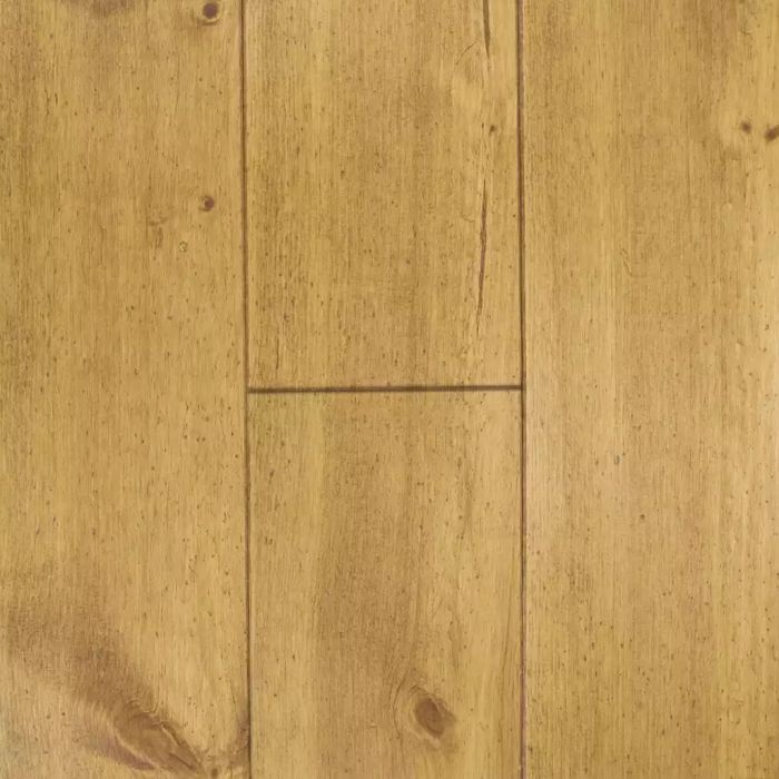 Parquet pin rustique 150 x 14 mm huilé praline endommagé poinconné