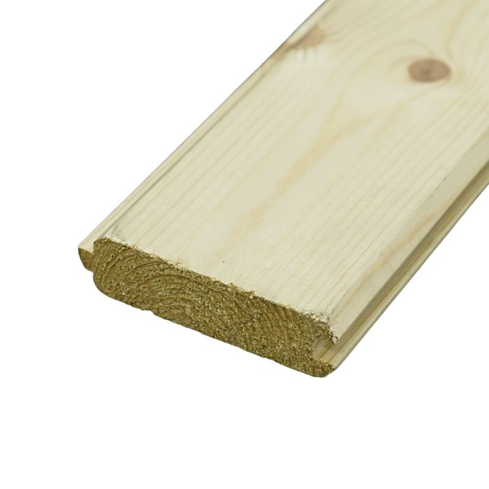 Lame à volet sapin nord blanc 90 x 27 mm