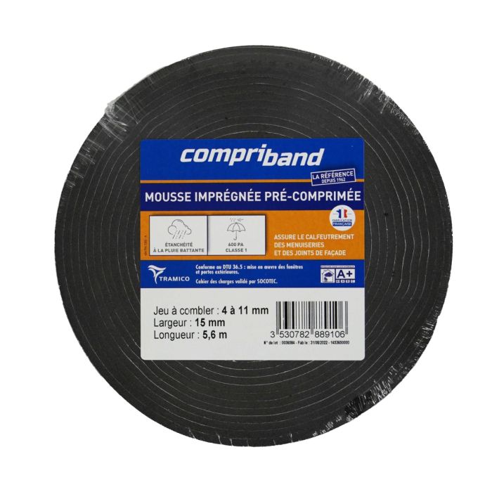 Compriband TRS PC. largeur 15mm longueur 5.6 ml (4/11mm) Compriband TRS PC. largeur 15mm longueur 5.6 ml (4/11mm)