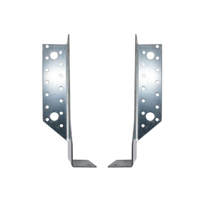 Sabot 380 ailes ext 76 x 152 mm acier galvanisé épaisseur 2 mm Sabot 380 ailes ext 76 x 152 mm acier galvanisé épaisseur 2 mm