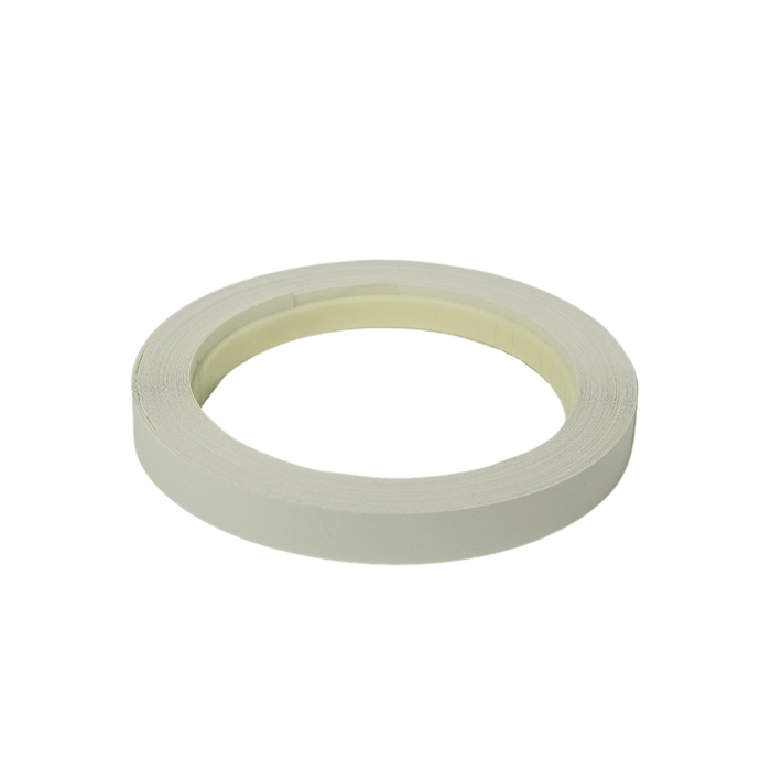 Chant Méla Blanc lisse 23 x 0.6 mm rouleau de 25 ml préencollé