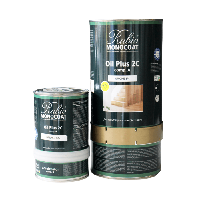 Rubio Oil Plus 2C Smoke 5% COMP A bidon 100 ml Rubio Oil Plus 2C Smoke 5% COMP A bidon 100 ml