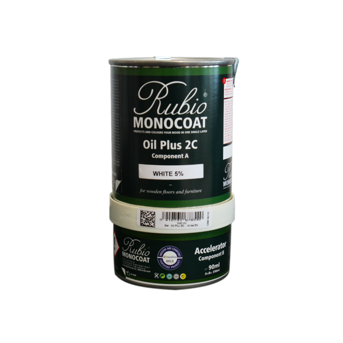 Rubio Oil Plus 2C White 5% non réchauffant bidon 390 ml Rubio Oil Plus 2C White 5% non réchauffant bidon 390 ml