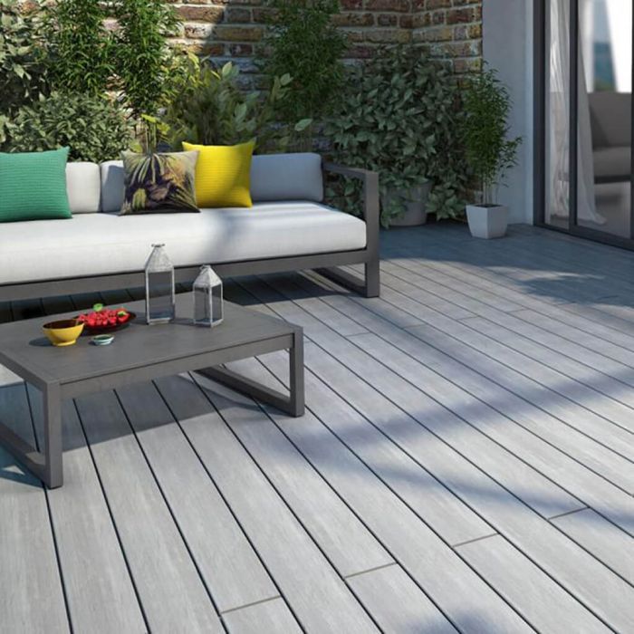 Silvadec atmosphère gris belem 4000 x 180 x 23 mm Brossée Silvadec atmosphère gris belem 4000 x 180 x 23 mm Brossée