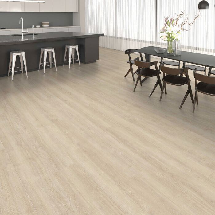 Sol tritty 200 Chêne eleganza blanc 2200 x 243 x 8 mm aqua