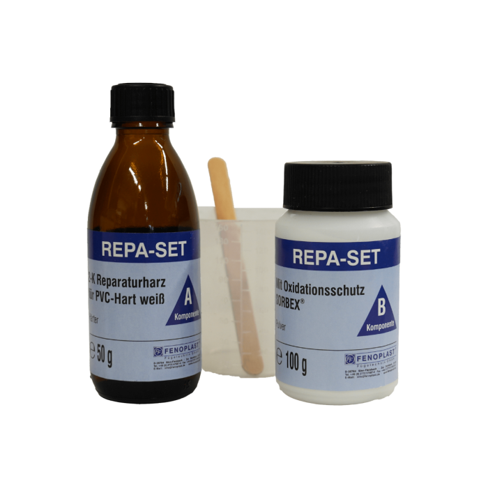 Set réparation 100 gr + 50 gr blanc RAL 9016 Set réparation 100 gr + 50 gr blanc RAL 9016