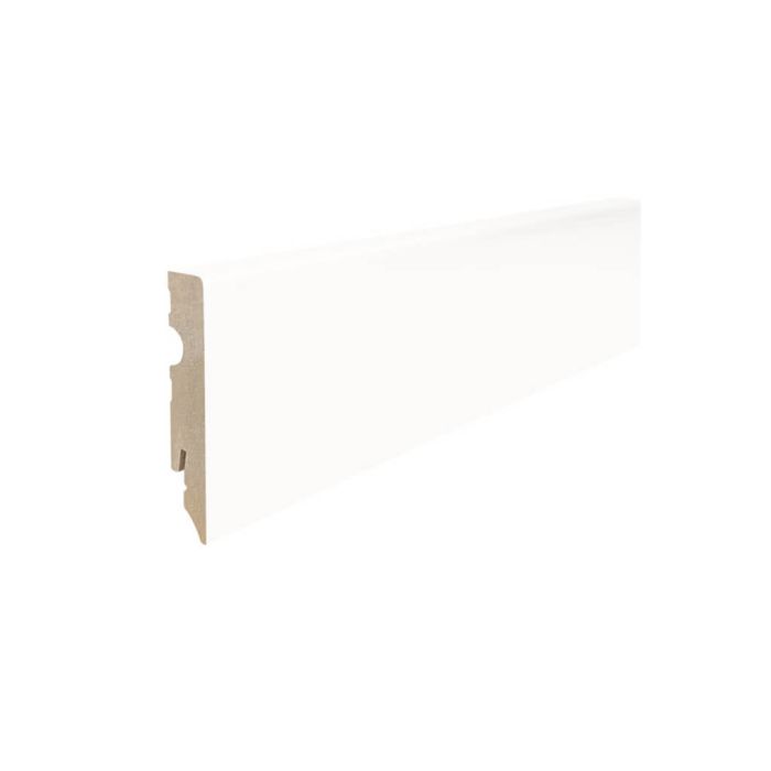 Plinthe blanche angle vif support mdf