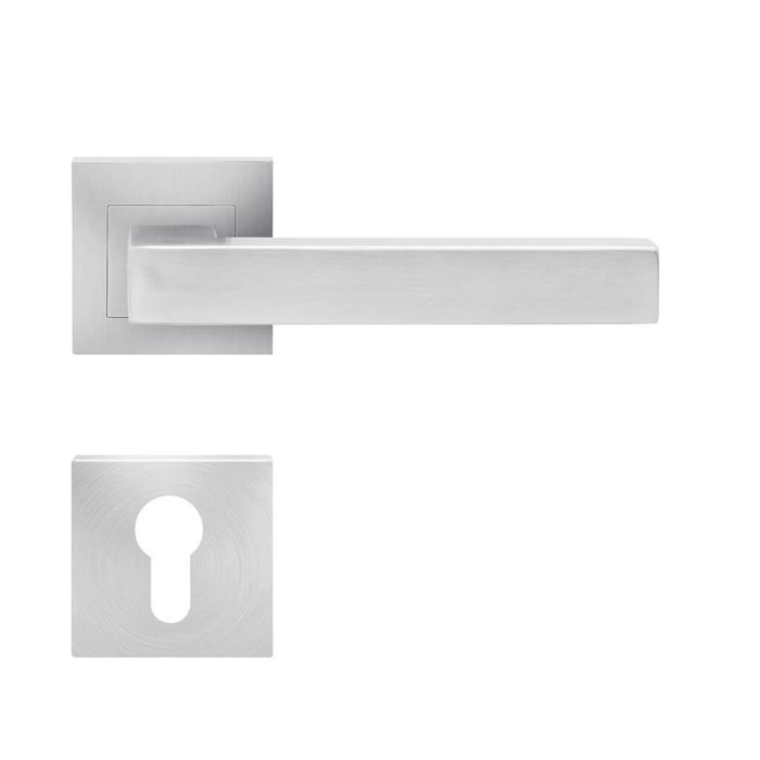 Poignée SLIMSTYLE E800Q Clé I SEATTLE PZ 71 - Inox satiné