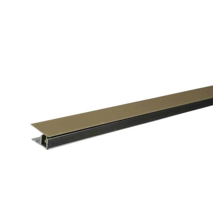 Profil d'arret champagne 2700 x 27 x 6-20 mm pose clip
