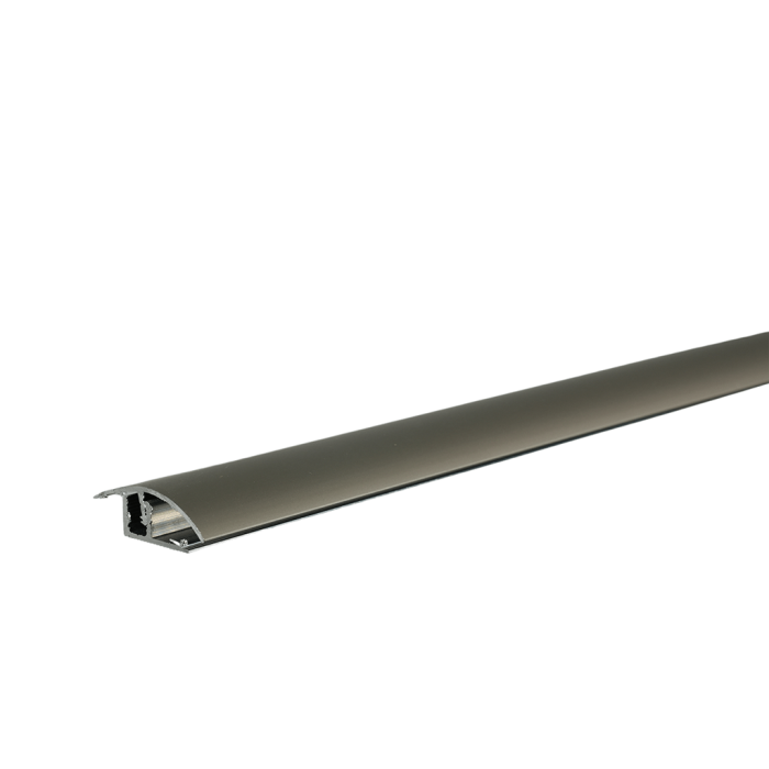 Profil différence niveau titane 1000 x 36 x 6-14 mm pose clip Profil différence niveau titane 1000 x 36 x 6-14 mm pose clip
