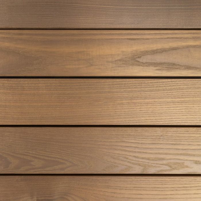 Terrasse frêne THT 140 x 21 mm Profil lisse clips Long 20% >à 2000