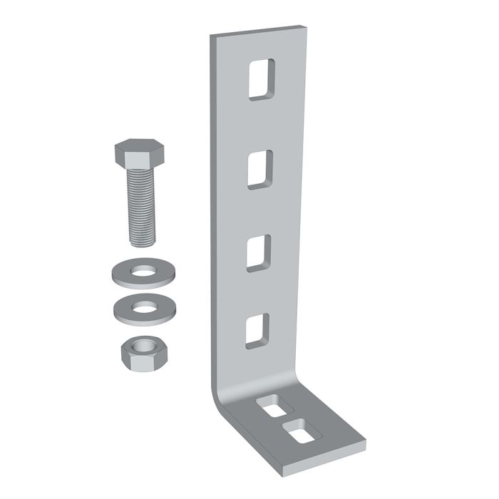Equerre I 150/58 D3 150 x 58 x 5 mm avec 1 vis M10.