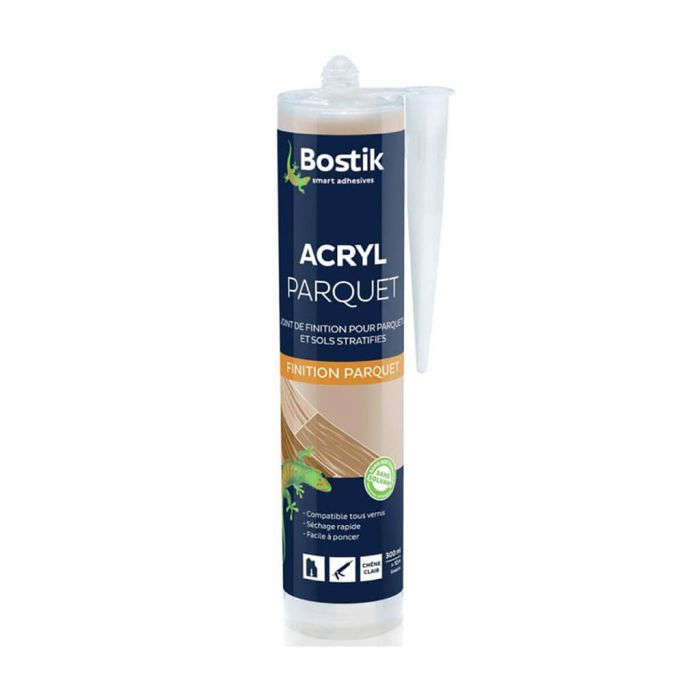 Mastic Bostik Acryl chêne clair cartouche 300 ml Mastic Bostik Acryl chêne clair cartouche 300 ml