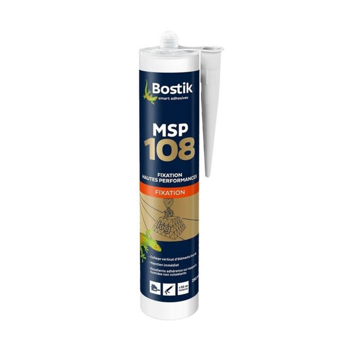 Mastic Bostik MSP 108 blanc cartouche 290 ml Mastic Bostik MSP 108 blanc cartouche 290 ml