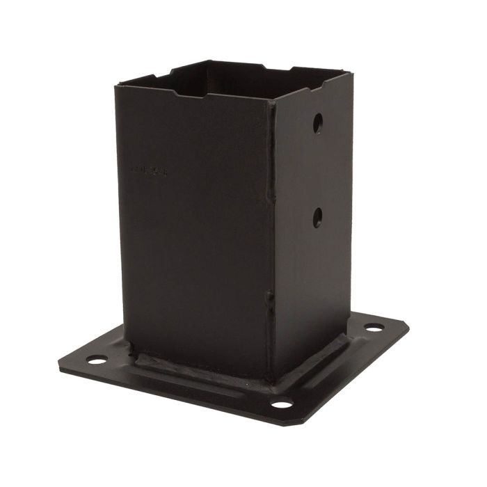 Pied poteau jardin boulonner 70x70 Noir