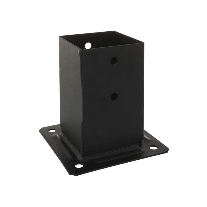 Pied poteau jardin boulonner 90x90 Noir