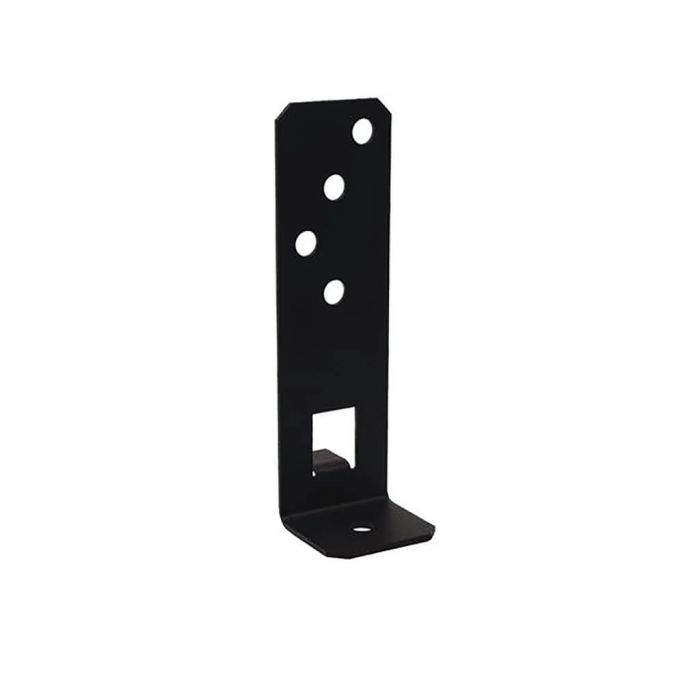 Pied de poteau réglable en largeur Noir