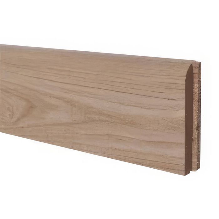 Plinthe Châtaignier 70 x 15 mm verni angle arrondie