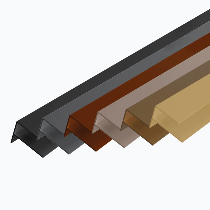 Profil F 65 x 80 mm pour angle DIV longueur 3.00 ml