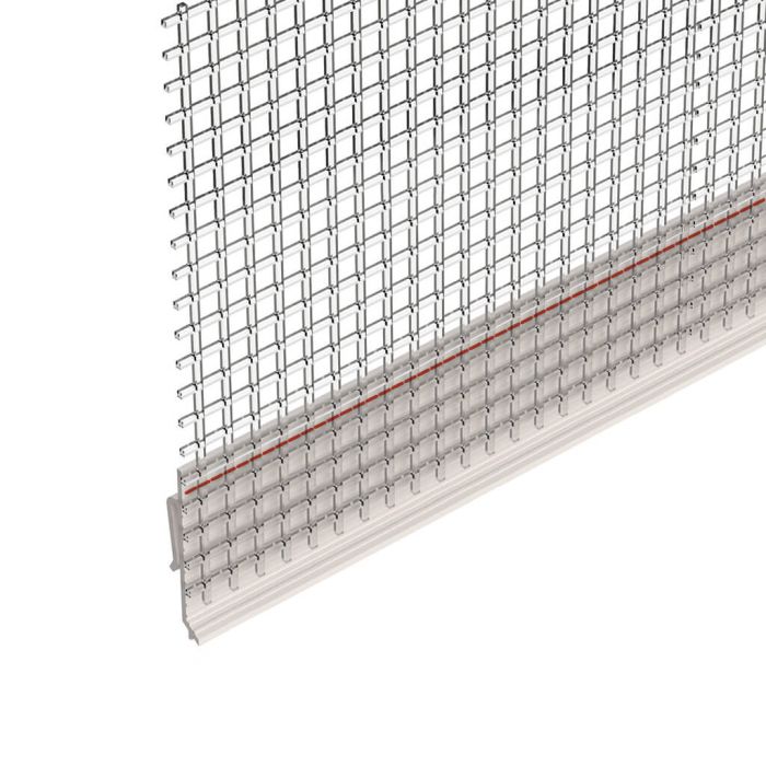 Profilés pvc entoile à clip 6 mm pour enduit épaisseur 6 mm environ.