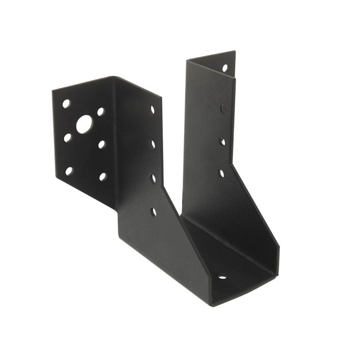 Sabot T200 ailes ext 46 x 77 Noir acier galvanisé épaisseur 2 mm