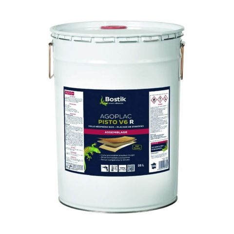 Colle bostik agoplac PISTOV6 rouge bidon 25 litres