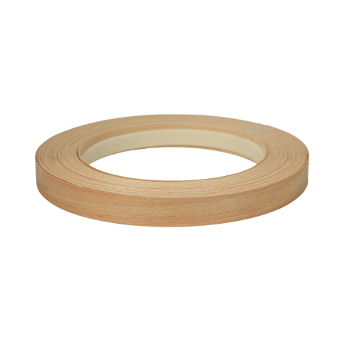 Chant Bois Hêtre Etuvé 23 x 0.6 mm rouleau de 100 ml préencollé