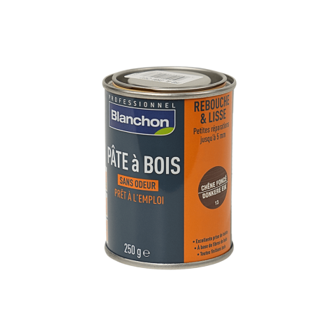 Pâte à bois Blanchon chêne foncé 250 gr