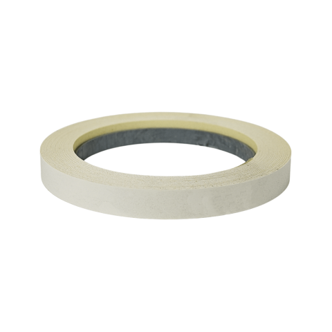 Chant Méla Blanc veiné 23 x 0.6 mm rouleau de 25 ml préencollé