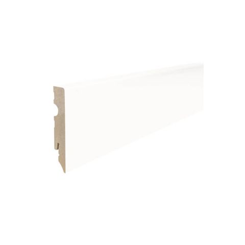 Plinthe blanche angle vif support mdf