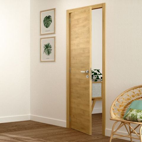 Bloc porte Bering Sogal, 2040 x 830 mm, mélaminé chêne naturel M25