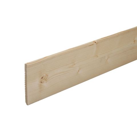 Plinthe sapin, angle vif