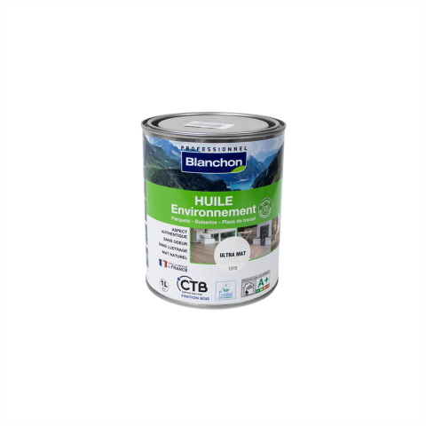 Huile Environnement Biosourcée bidon 1 litre Ultra Mat