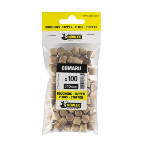 Bouchons chêne diamètre 10 mm boîte de 100 pièces.