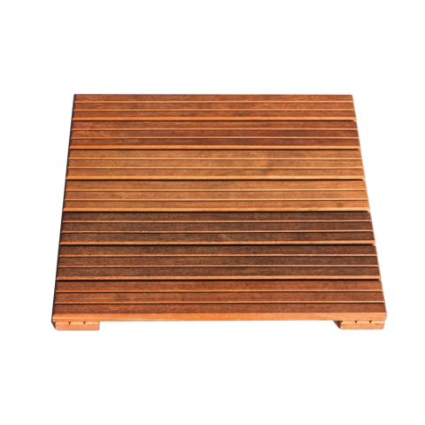 Caillebotis Ipe 500 x 500 mm classe V naturel. 7 lames