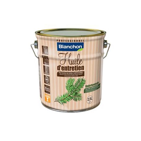 Huile d'Entretien Blanc bidon 2.5 litres