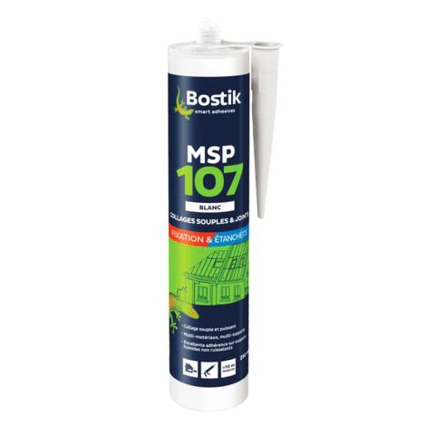 Mastic Bostik MSP 107 blanc cartouche 290 ml