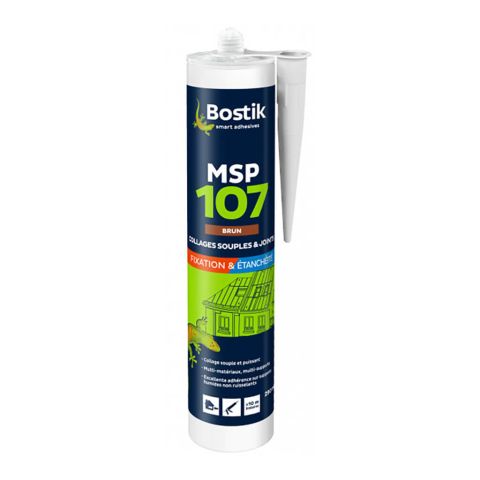 Mastic Bostik MSP 107 brun cartouche 290 ml