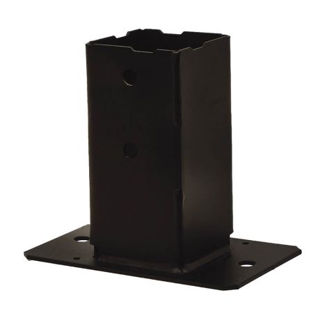 Pied de poteau de muret 90x90 Noir 