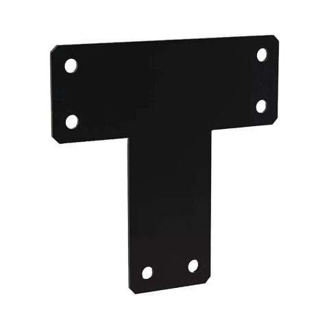 Plaque en T 190 x 190 mm noire 