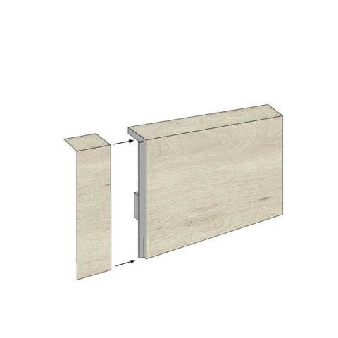 Plinthe chêne barolo 1220 x 60 x 12 mm Spc Lalegno