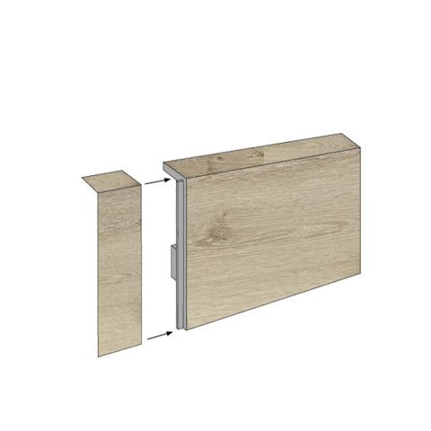 Plinthe chêne cortese 1220 x 60 x 12 mm Spc Lalegno