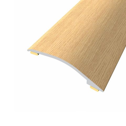 Profil différence niveau adhésif Alu chêne n°84 -2700 x 38 mm