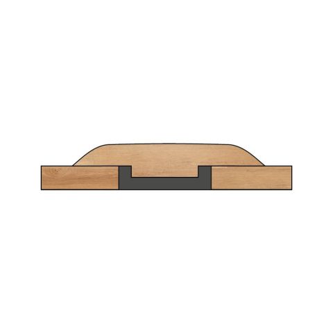 Profil jonction chêne fumé/barbares 1200 mm Spc Lalegno