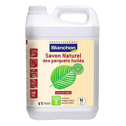 Savon naturel des parquets huilés bibon 1 litre incolore.