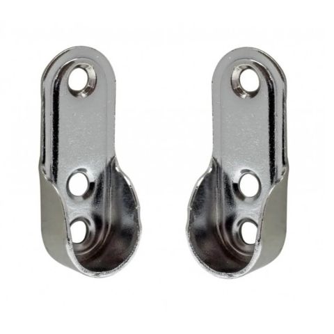 Support extremité tube penderie 30 x 15 mm - Réf 0390106